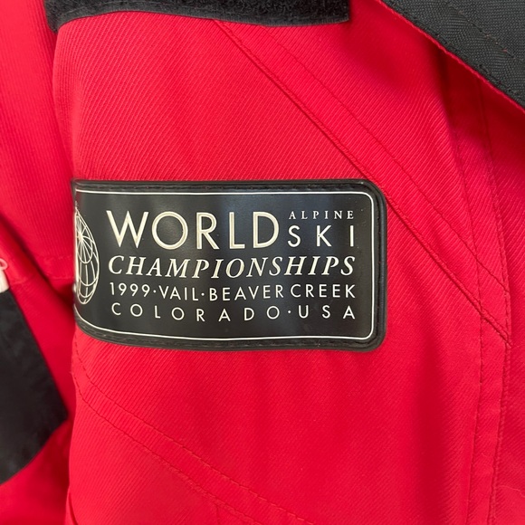 Rare Vintage Red Fila Ski Jacket Size Medium - Picture 5 of 7